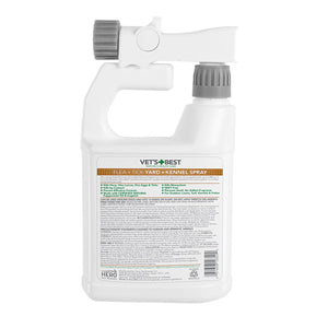 Vet’s Best Flea + Tick Yard & Kennel Spray (32 oz) - Shopivet.com