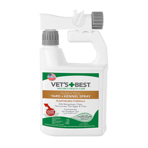 Vet’s Best Flea + Tick Yard & Kennel Spray (32 oz) - Shopivet.com
