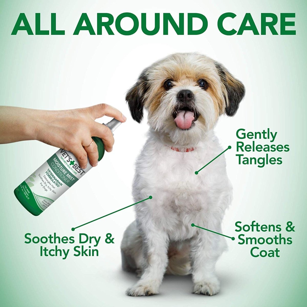 Vet’s Best Moisture Mist Conditioner (16oz) - Shopivet.com