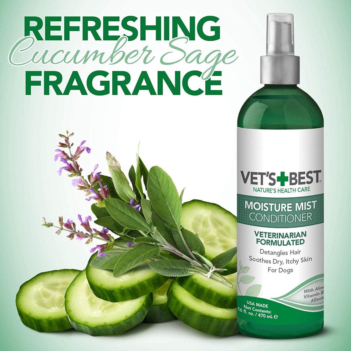 Vet’s Best Moisture Mist Conditioner (16oz) - Shopivet.com