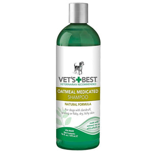 Vet’s Best Oatmeal Medicated Dog Shampoo (16 - oz) - Shopivet.com