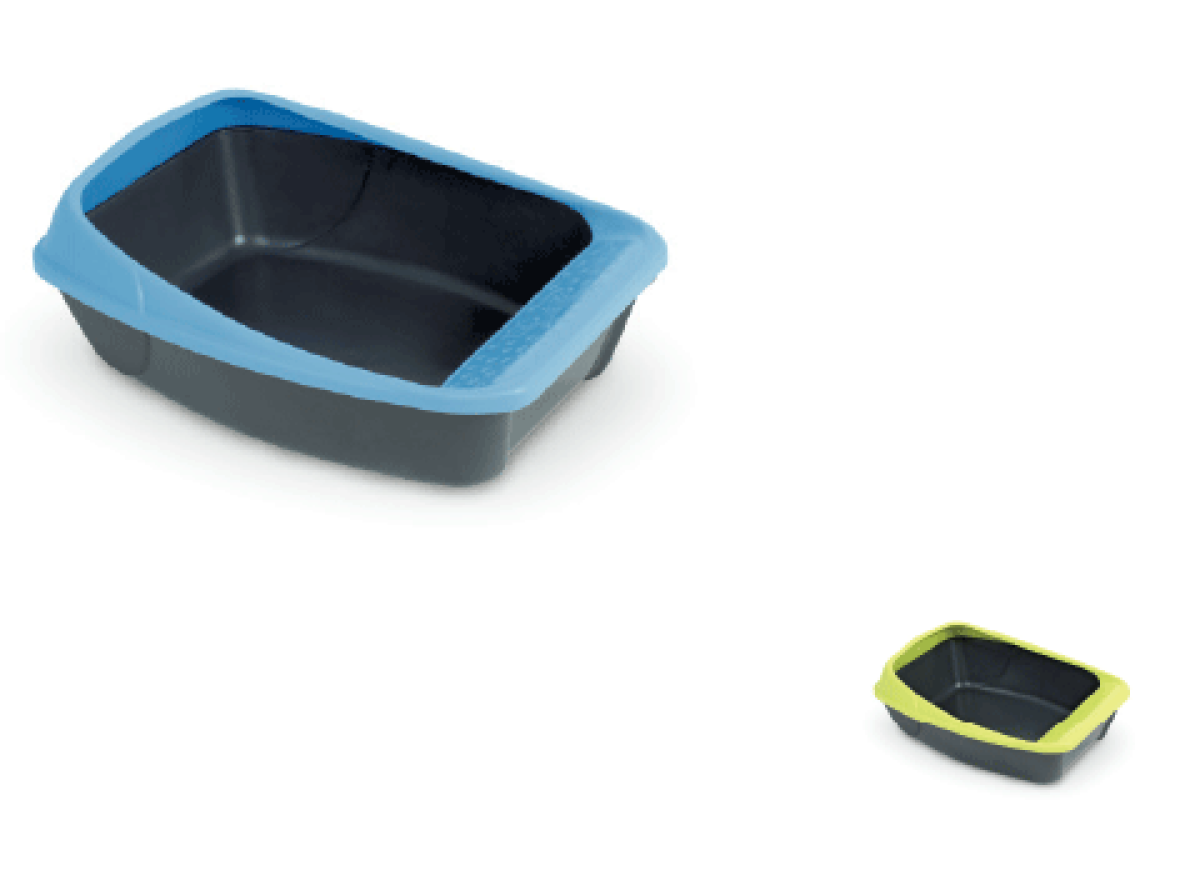 Virgo Cat Litter Tray - 52 x 39 x 20 cm/6 units/Mix Colors