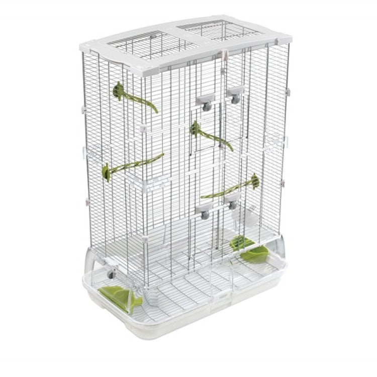 Vision Bird Cage for Medium Birds - Double Height - 62.5 x 39.5 x 87 cm - Shopivet.com