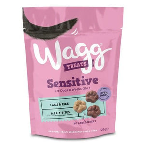 Wagg Sensitive Lamb & Rice Meaty Bites Oven Baked Dog Treats 125g - 125g
