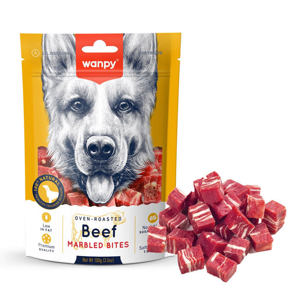 Wanpy Beef Marbled Bites 100g - Shopivet.com