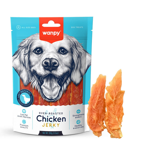 Wanpy Chicken Jerky 100g - Shopivet.com