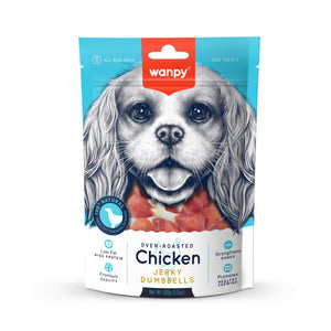 Wanpy Chicken Jerky Dumbbells 100g - Shopivet.com