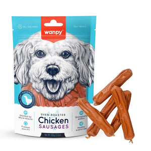Wanpy Chicken Sausages 100g - Shopivet.com
