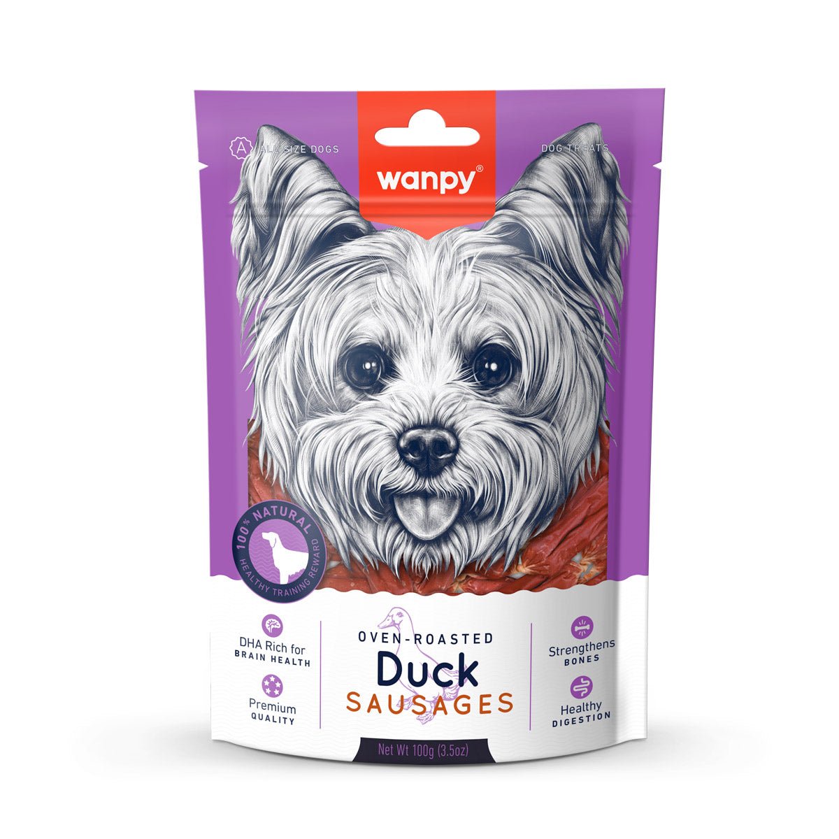 Wanpy Duck Sausages 100g - Shopivet.com