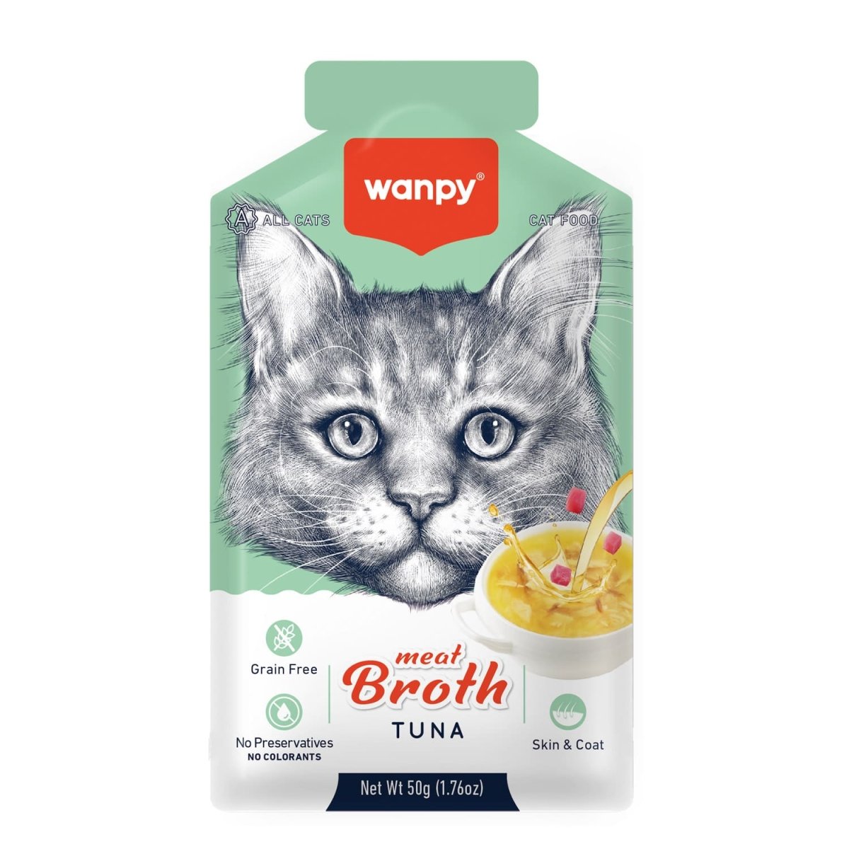 Wanpy Meat Broth Tuna for Cats (50gm) – 1Box 12pcs - Shopivet.com