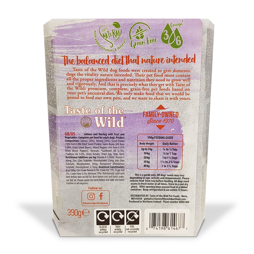 Wet Food SALMON Fruit & Veg Tray - Shopivet.com