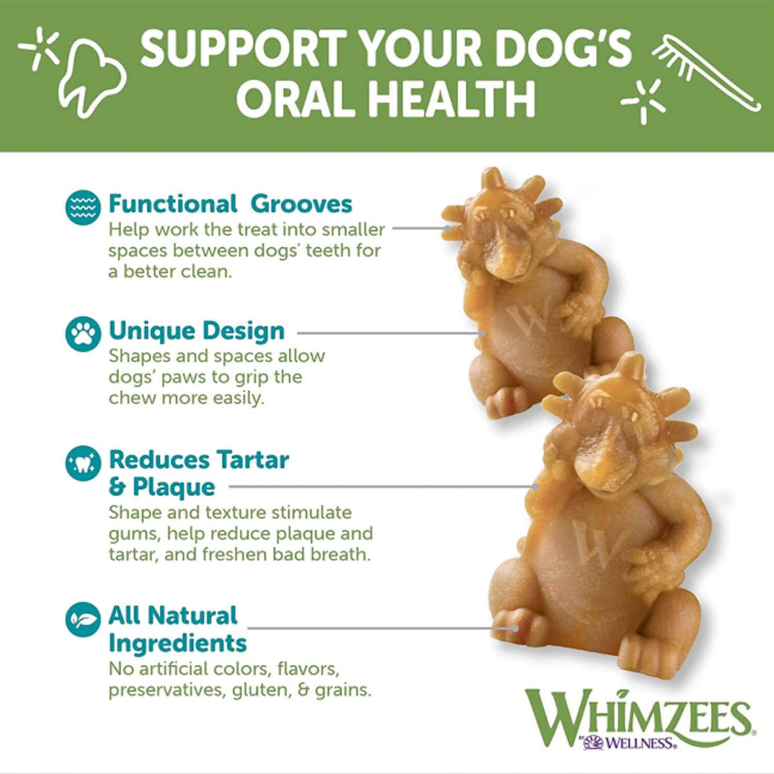 Whimzees Hedgehog Dental Dog Treats – Large (6pcs) - Shopivet.com