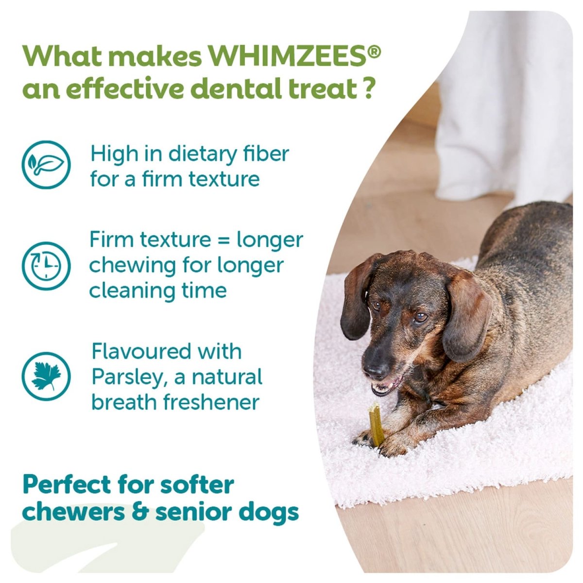 Whimzees Soft Daily Dental Dog Treats Value Bag – X Small (56 pcs) - Shopivet.com