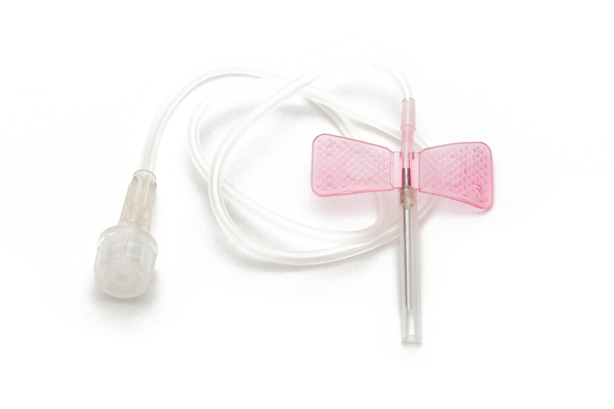 Winged needle infusion set - rose - 18G - 1.2mm - 20mm 100 pcs