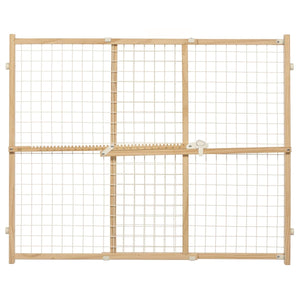 Wood and Wire Mesh Pet Gate - 24 inch - Shopivet.com