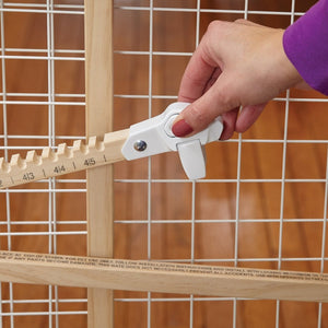 Wood and Wire Mesh Pet Gate - 32 inch - Shopivet.com