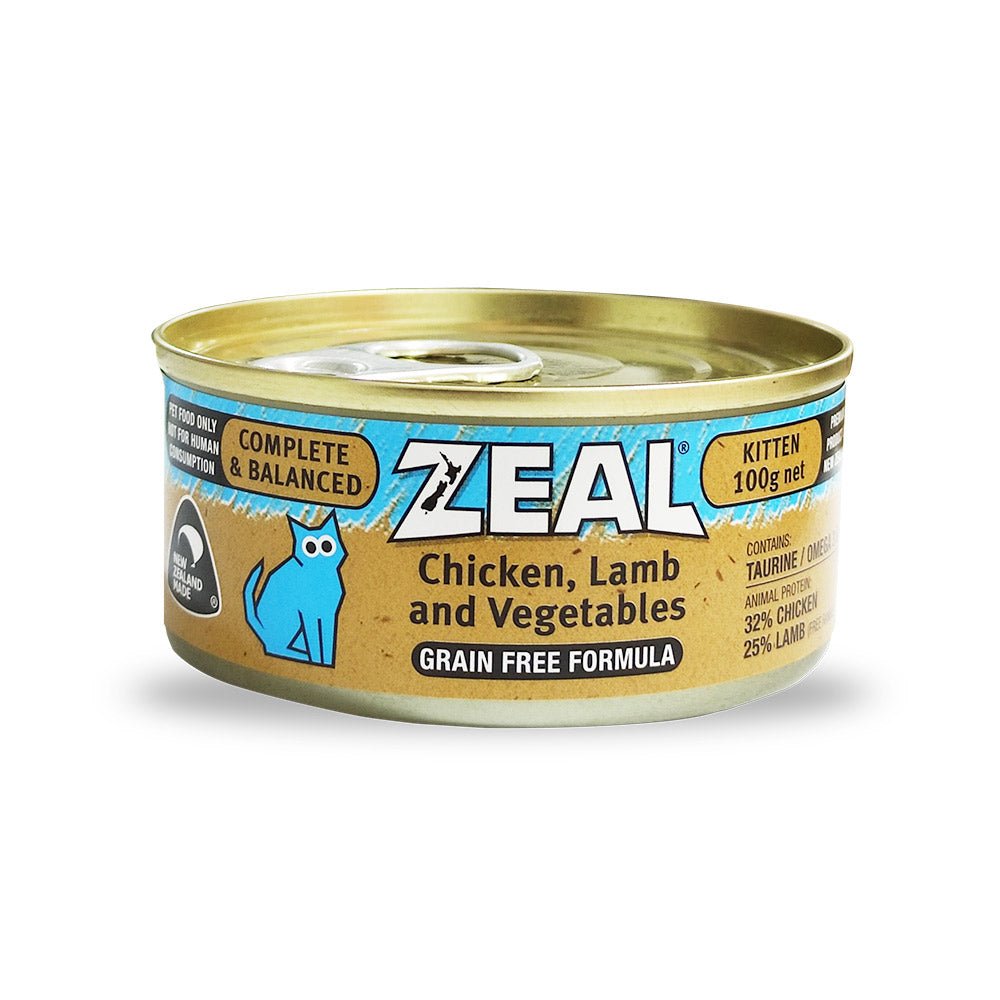 Zeal – Chicken, Lamb & Vegetable Canned Food for Kitten 100g - Shopivet.com