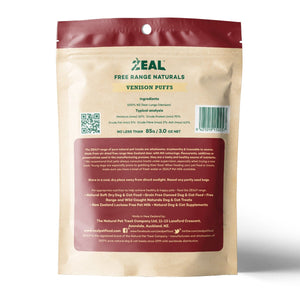 Zeal Dried Venison Puffs 85g - Shopivet.com