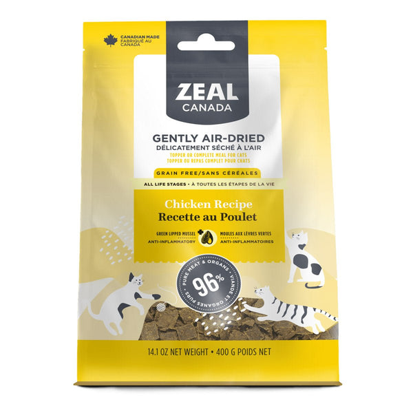 Zeal Gently Air - Dried Chicken Recipe for Cats 14oz/400 g - Shopivet.com