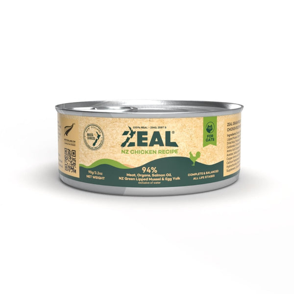 Zeal Grain Free Canned Cat Food 90g – (Chicken Recipe) - Shopivet.com