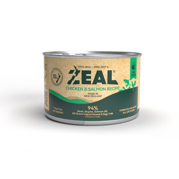 Zeal Grain Free Canned Dog Food 170g – (Chicken & Salmon Recipe) - Shopivet.com