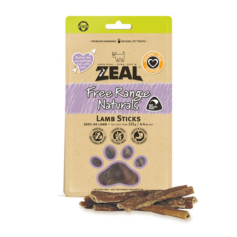 Zeal Lamb Sticks 125g - Shopivet.com