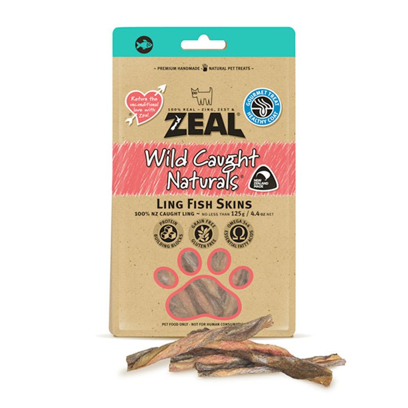 Zeal Ling Fish Skins 125g - Shopivet.com