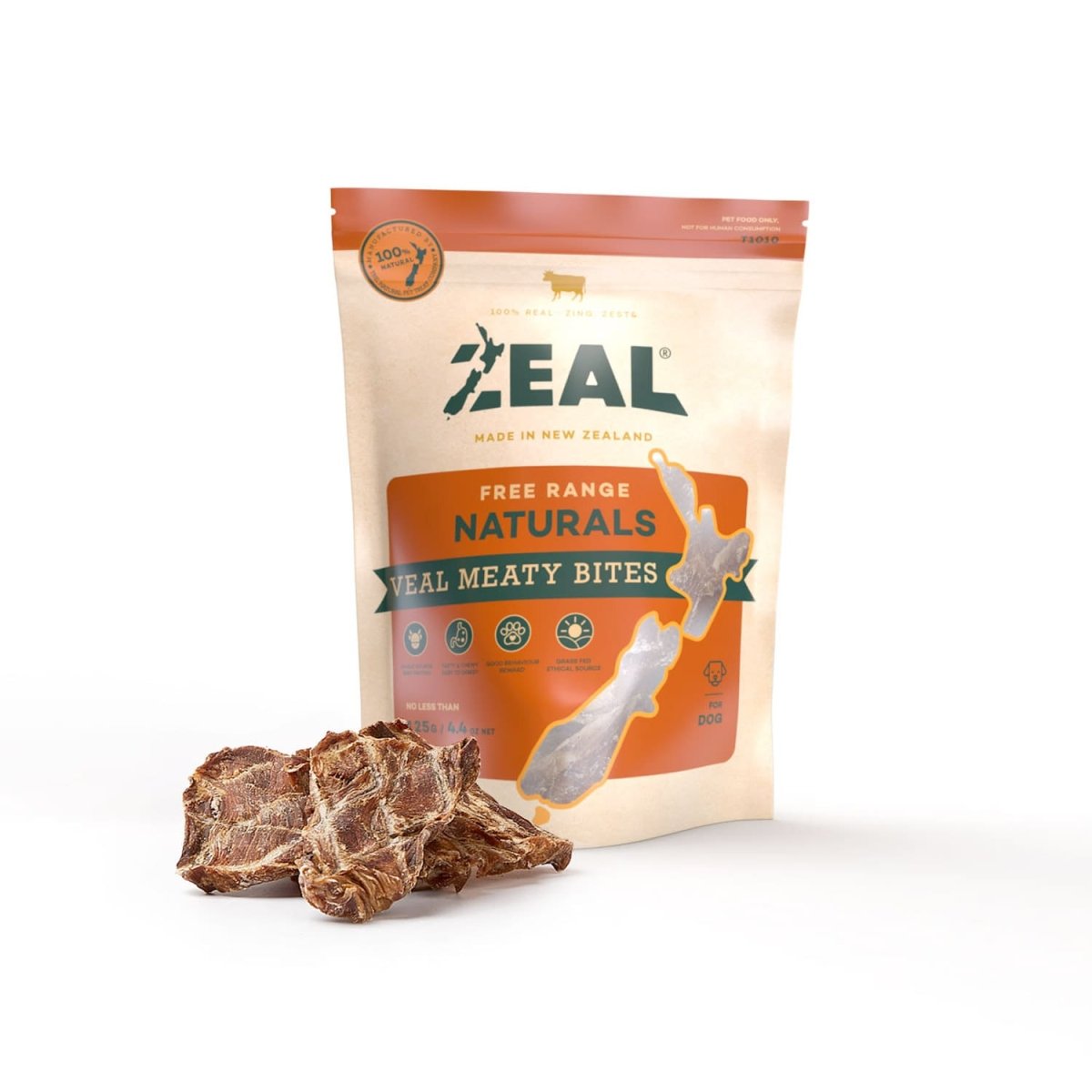 Zeal Veal Meaty Bites 125g - Shopivet.com