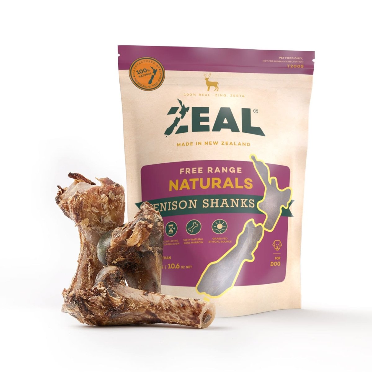 Zeal Venison Shanks (2pcs) 300g - Shopivet.com