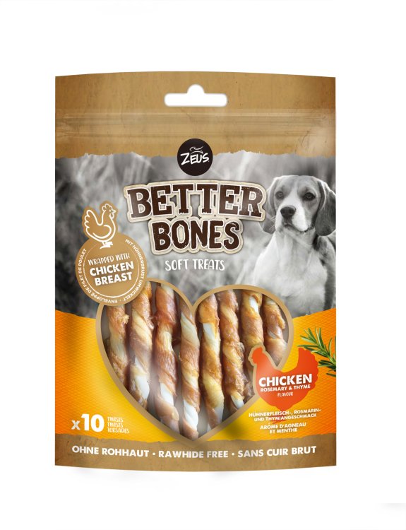 Braaaf hondensnack rawhide roll sticks lam en vis 25 stuks Braaaf hondensnack rawhide roll sticks lam en vis 25 stuks