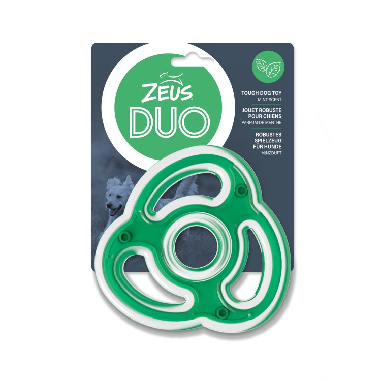 Zeus Duo Ninja Star, 12.5cm, Green, Mint Scent - Shopivet.com