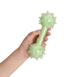 Zeus Duo Spike Dumbbell, 18cm, Green, Mint Scent - Shopivet.com