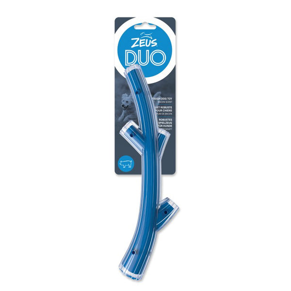 Zeus Duo Stick, 30cm, Blue, Bacon Scent - Shopivet.com