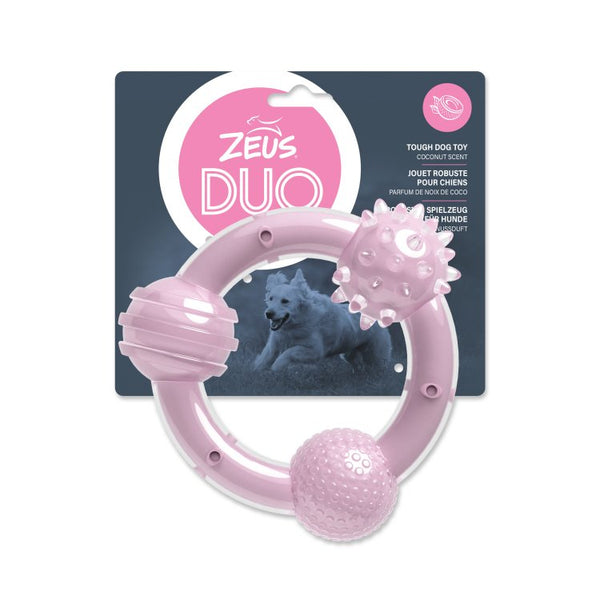 Zeus Duo Tri-Ring, 15cm, Lilac, Coconut Scent - Shopivet.com