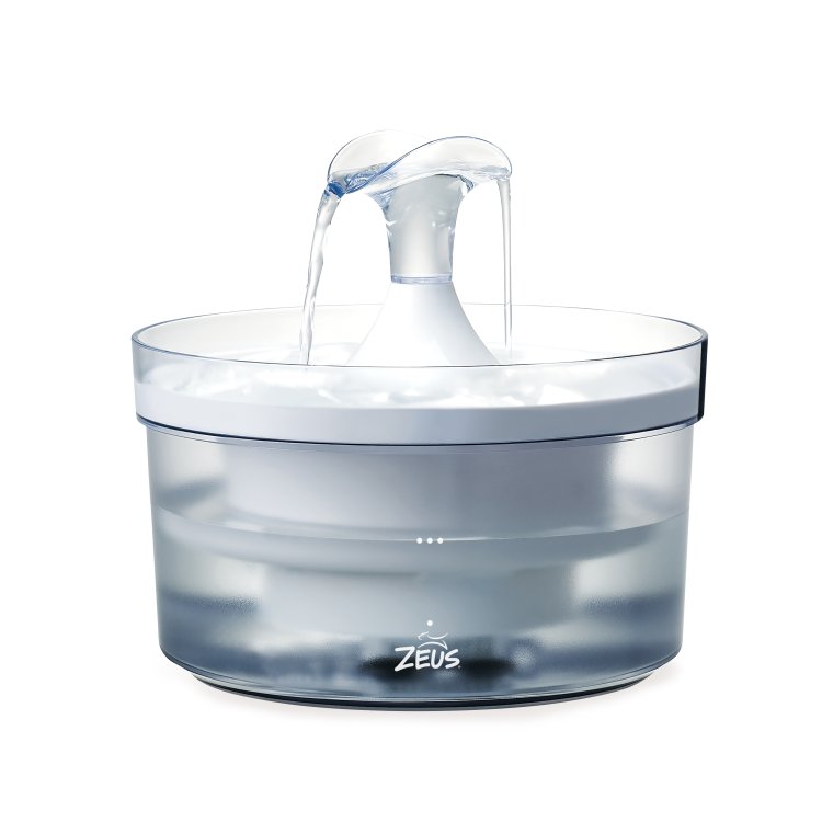 Zeus Fresh & Clear Fountain with Waterfall Spout 1.5L - Shopivet.com