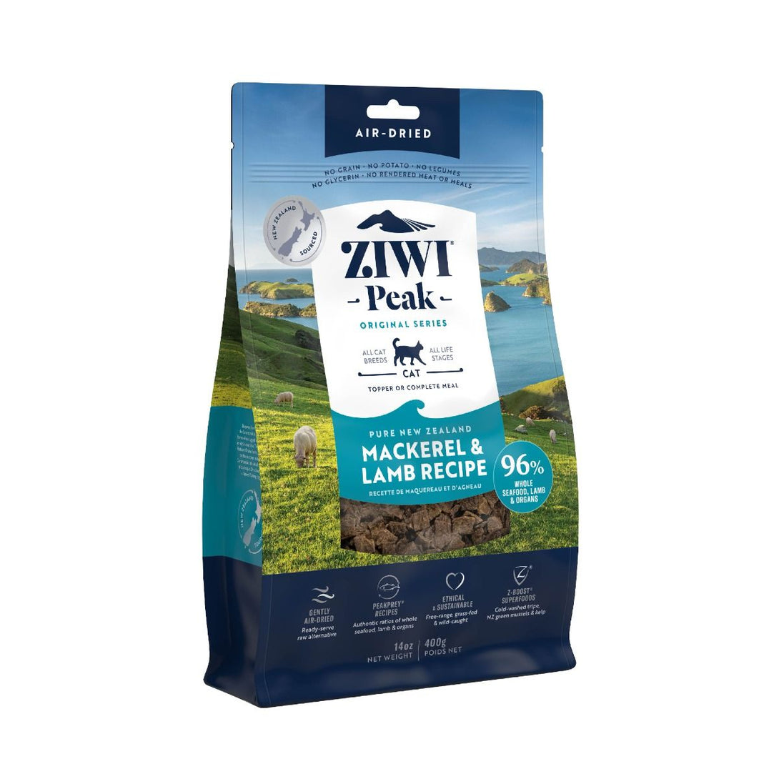 ZIWI Peak Air - Dried Mackerel & Lamb Recipe Dry Cat Food - 400G - Shopivet.com