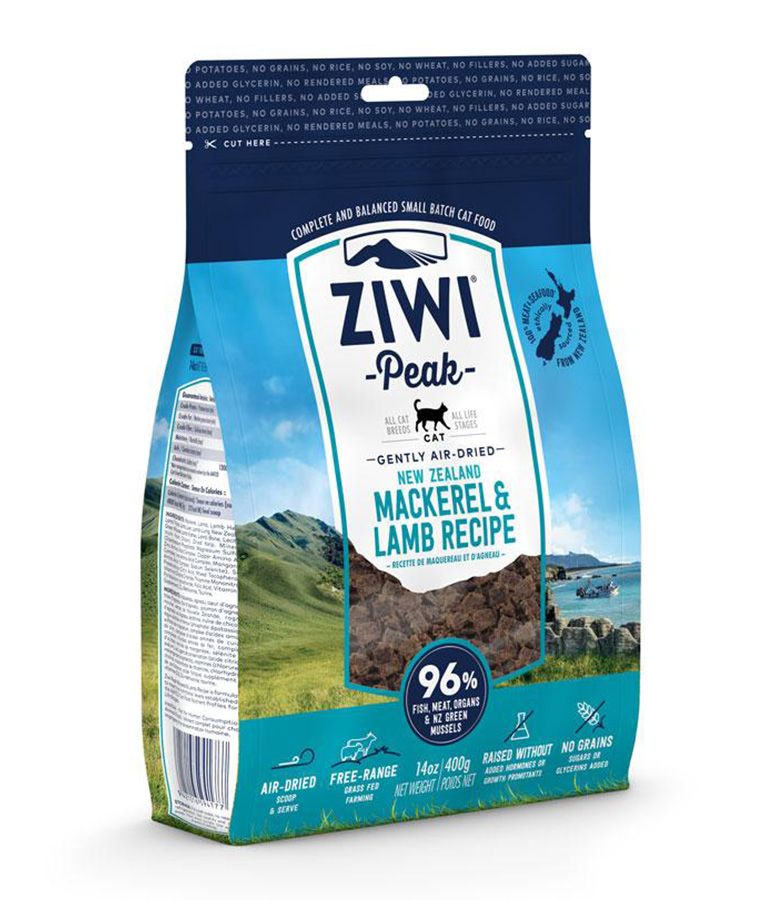 ZIWI Peak Air - Dried Mackerel & Lamb Recipe Dry Cat Food - 400G - Shopivet.com
