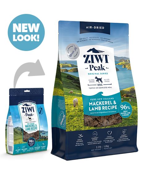 ZIWI Peak Air - Dried Mackerel & Lamb Recipe Dry Dog Food - 1kg - Shopivet.com