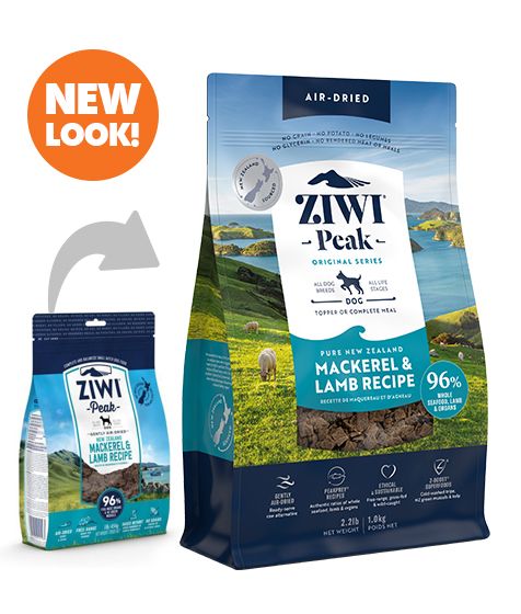 ZIWI Peak Air - Dried Mackerel & Lamb Recipe Dry Dog Food - 2.5KG - Shopivet.com