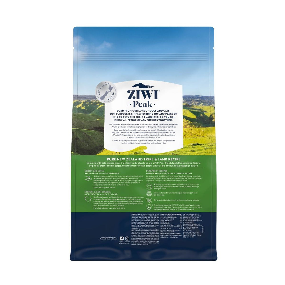 ZIWI Peak Air - Dried Tripe & Lamb Recipe Dry Dog Food - 1KG - Shopivet.com