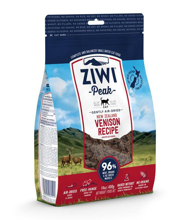 ZIWI Peak Air - Dried Venison Recipe Dry Cat Food 400g - 400G - Shopivet.com