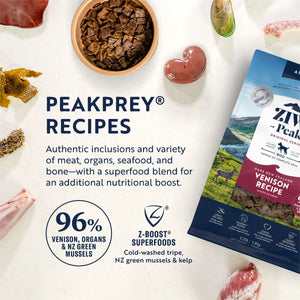 ZIWI Peak Air - Dried Venison Recipe Dry Dog Food - 1KG - Shopivet.com