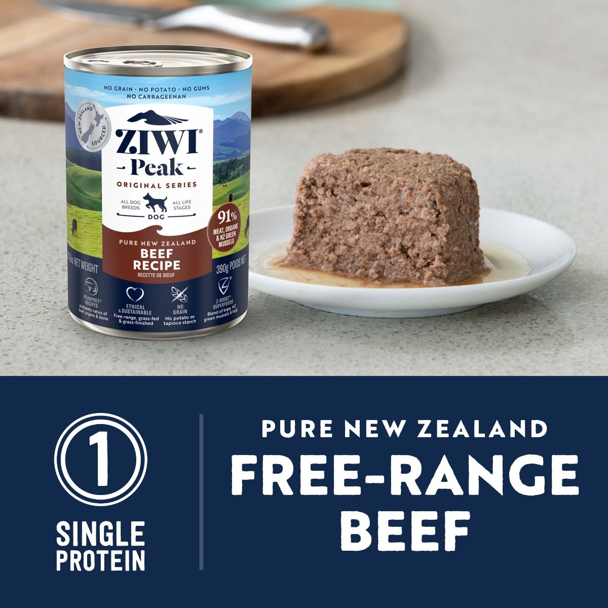 ZIWI Peak Beef Recipe Wet Dog Food - 170G - Shopivet.com