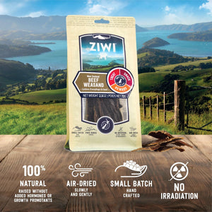 ZIWI Peak Beef Weasand Dog Treats 72g - 72G - Shopivet.com