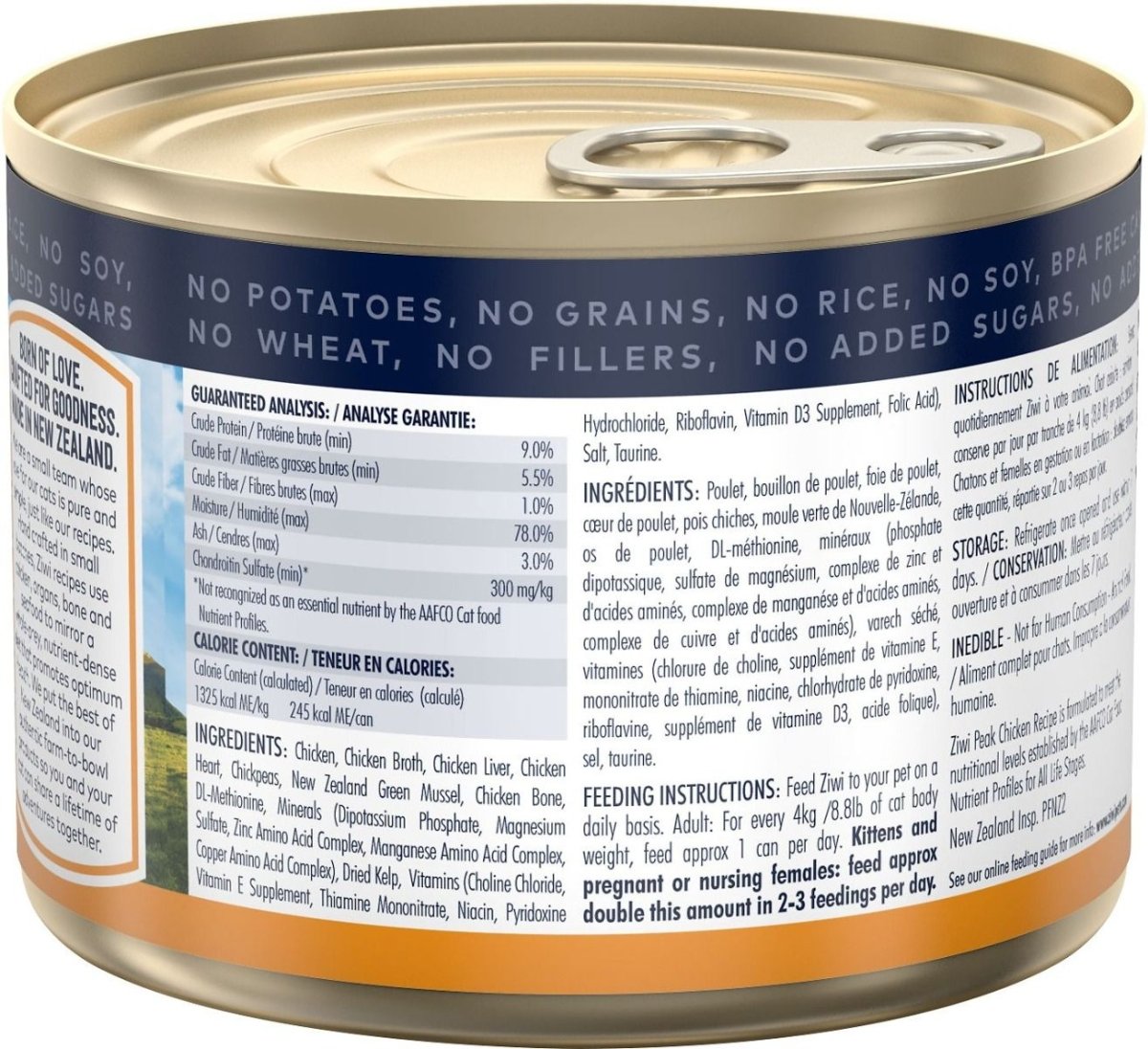 ZIWI Peak Chicken Recipe Wet Cat Food - 185G - Shopivet.com