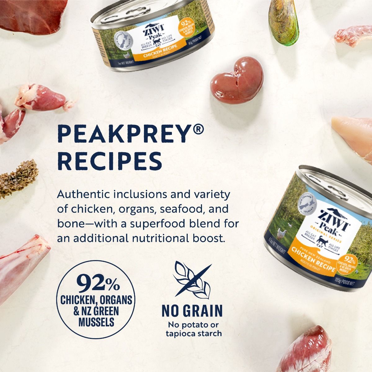 ZIWI Peak Chicken Recipe Wet Cat Food - 185G - Shopivet.com