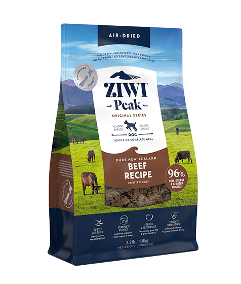 ZIWI Peak Air-Dried Beef Recipe Dry Dog Food - 2.5KG