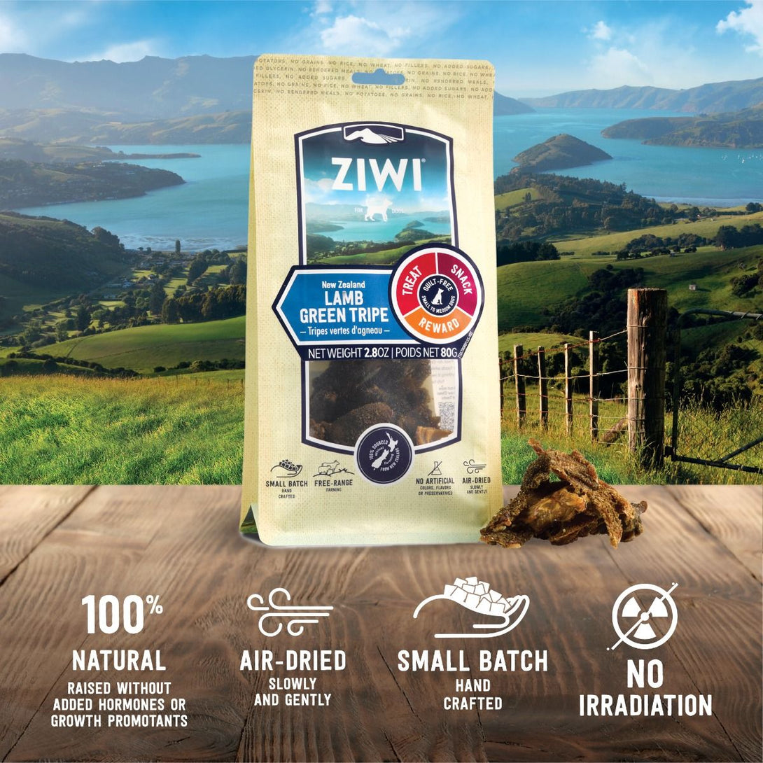 ZIWI Peak Lamb Green Tripe Dog Treats 80g - 80G - Shopivet.com