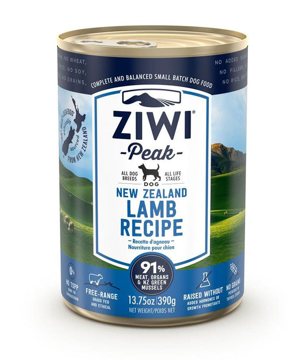 ZIWI Peak Lamb Recipe Wet Dog Food - 390G - Shopivet.com