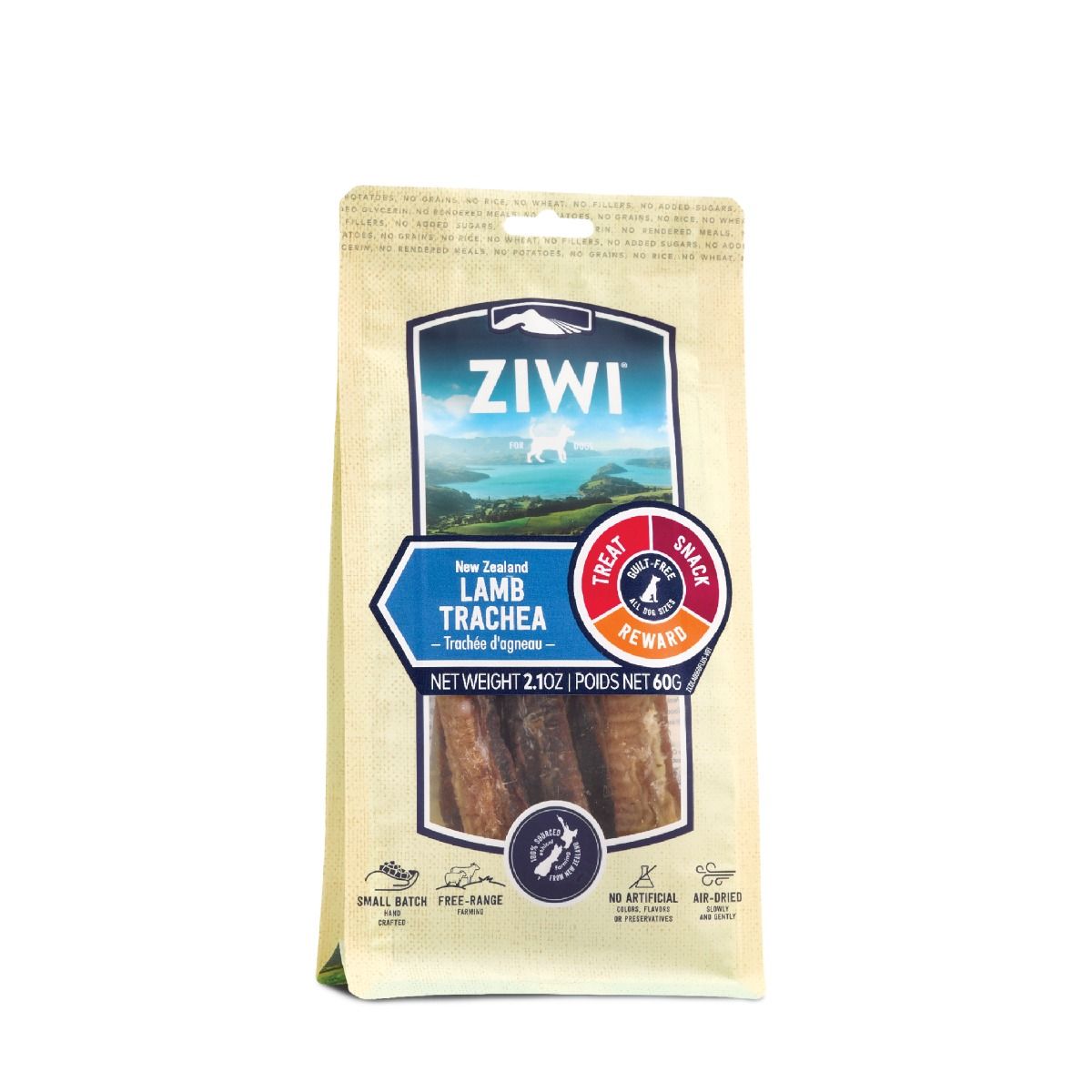 ZIWI Peak Lamb Trachea Dog Treats 60g - 60G - Shopivet.com